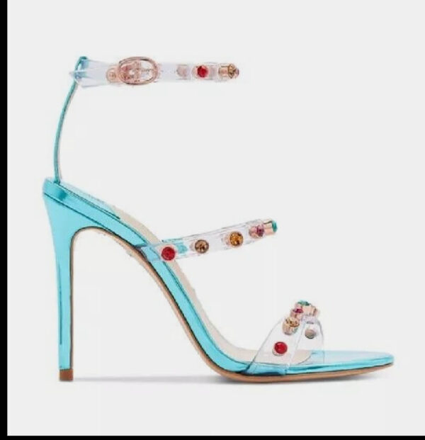 sky blue sophia webster rosalind gem sandals